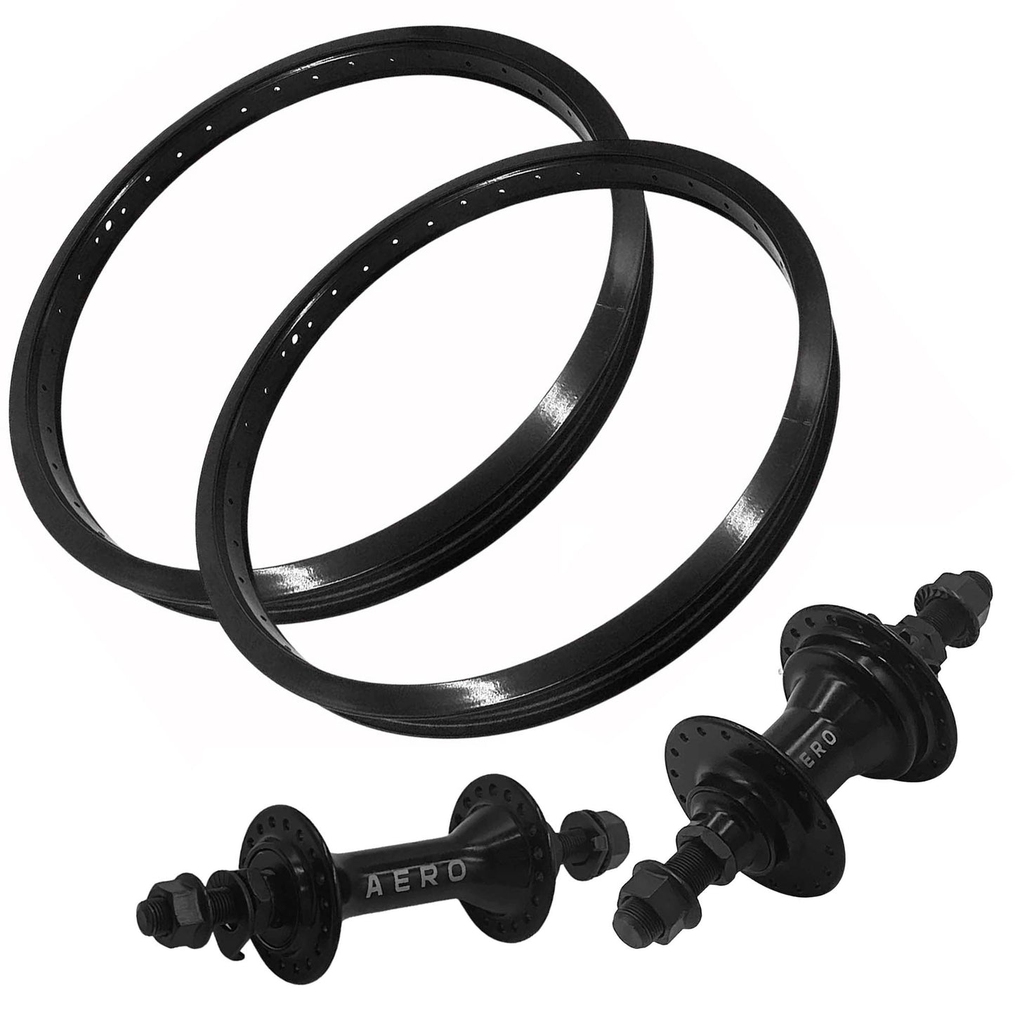 Par Aros Rin Bmx Aerobmx R20 Aluminio Doble Pared Y Mazas