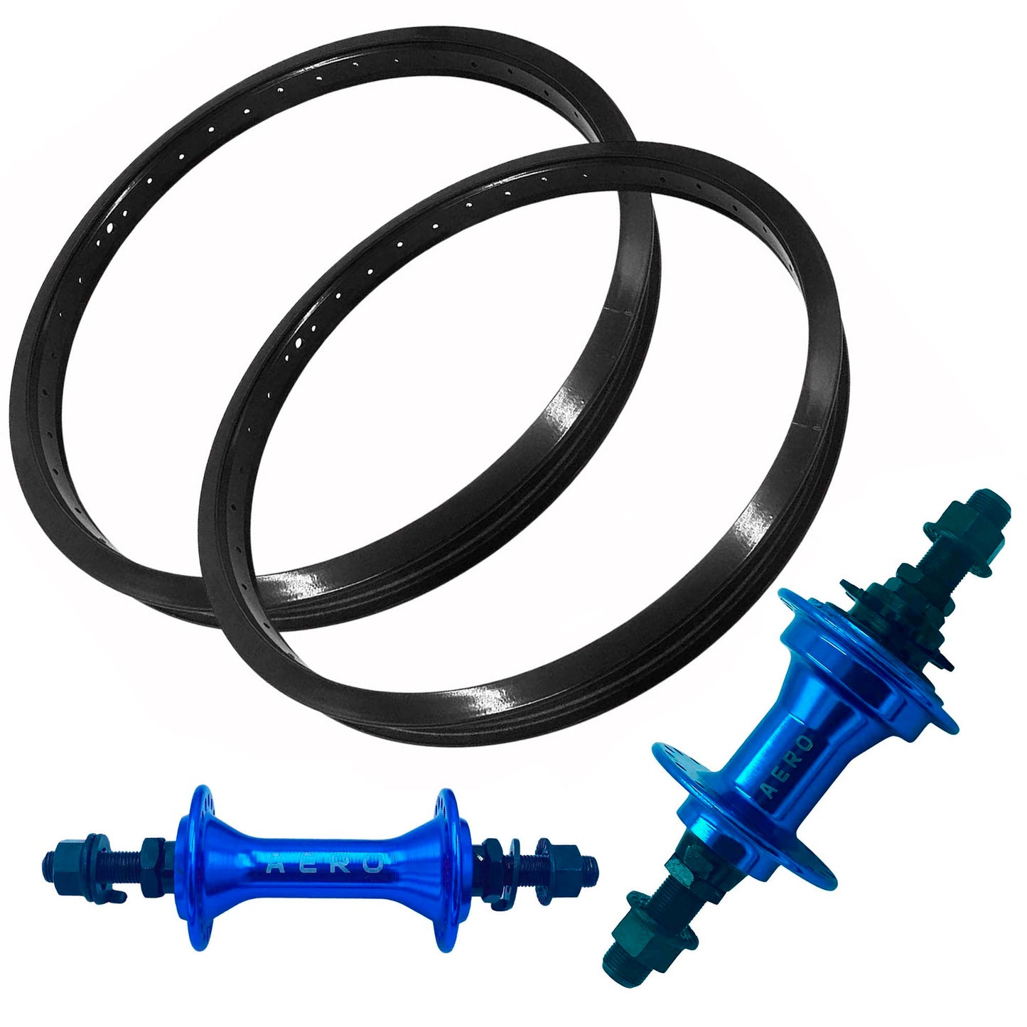 Par Aros Rin Bmx Aerobmx R20 Aluminio Doble Pared Y Mazas