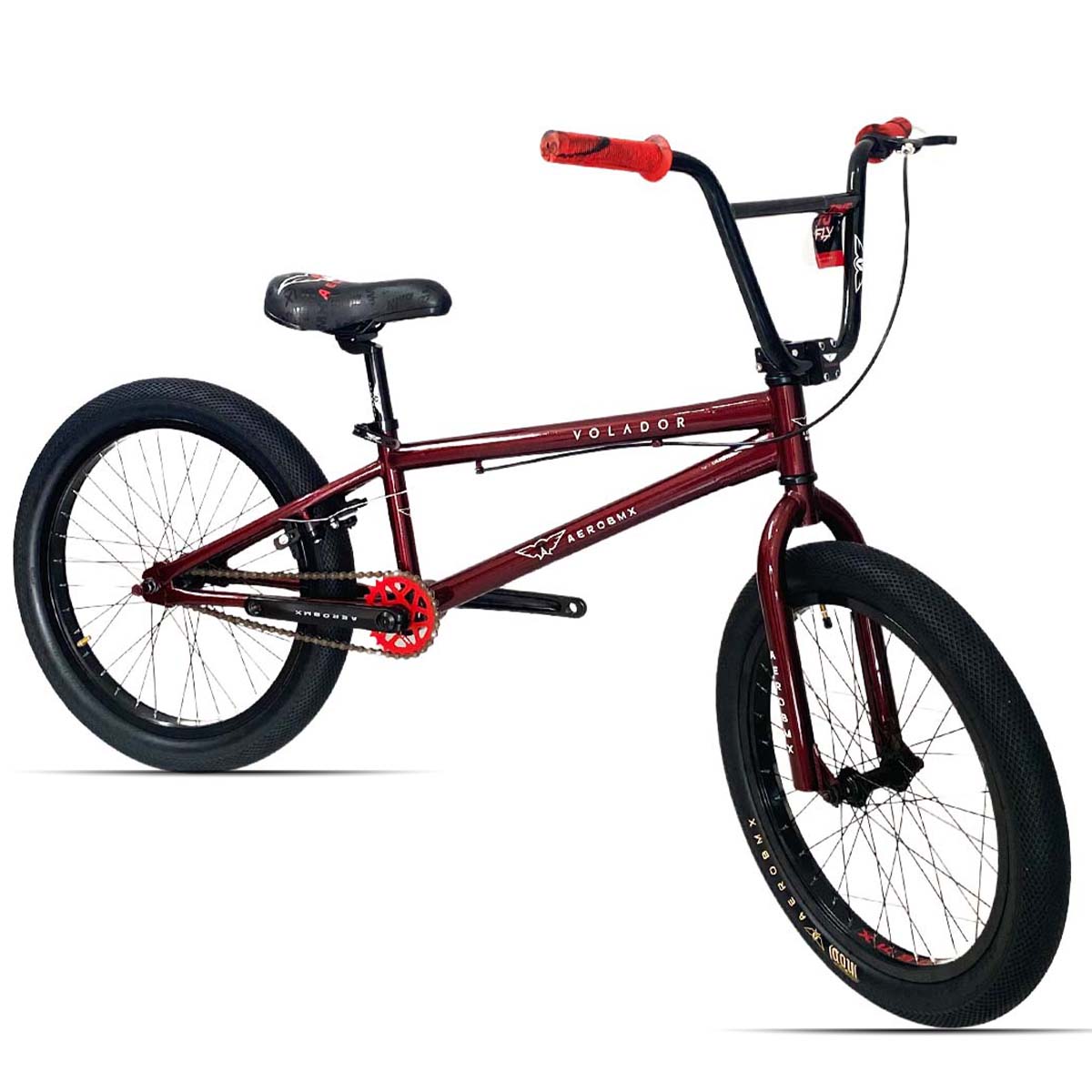Bicicleta BMX Aerobmx Volador Centro Americano con cranks Rodado 20 color tinta