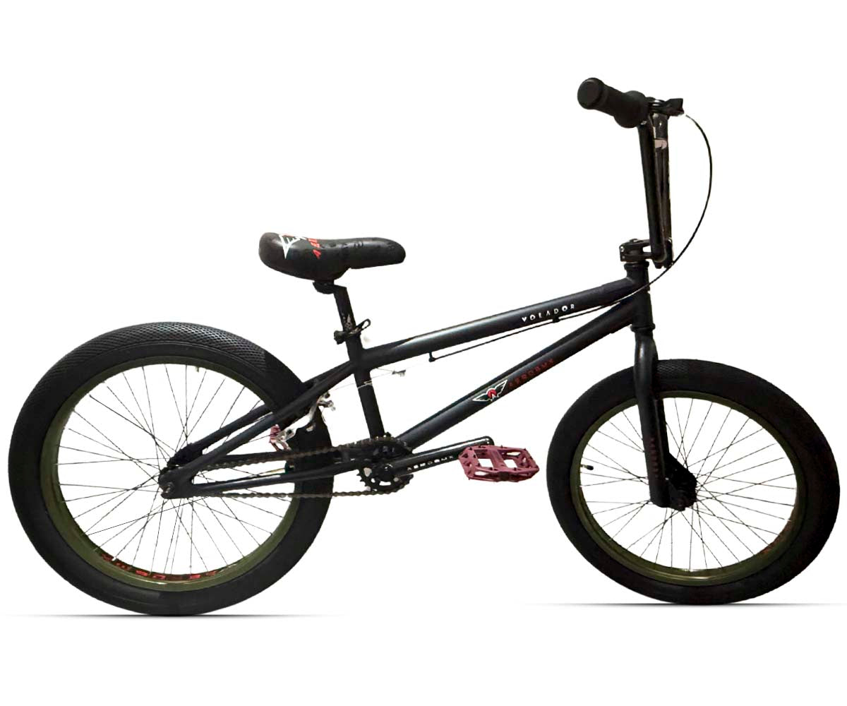 Bicicleta Bmx Aerobmx R20 Centro Mid Volador Negra