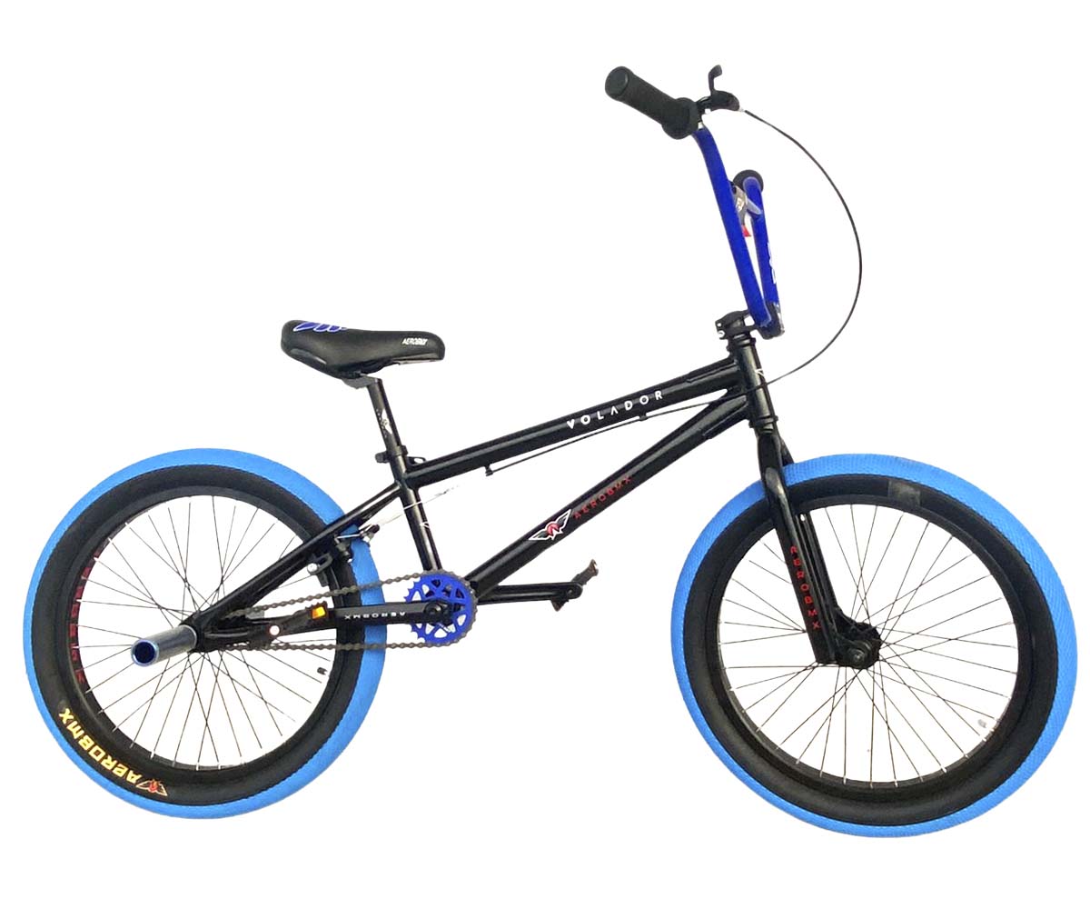 Bicicleta Bmx Aerobmx R20 Centro Mid Volador Negro-Azul