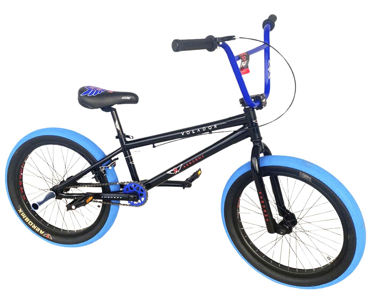 Bicicleta Bmx Aerobmx R20 Centro Mid Volador Negro-Azul
