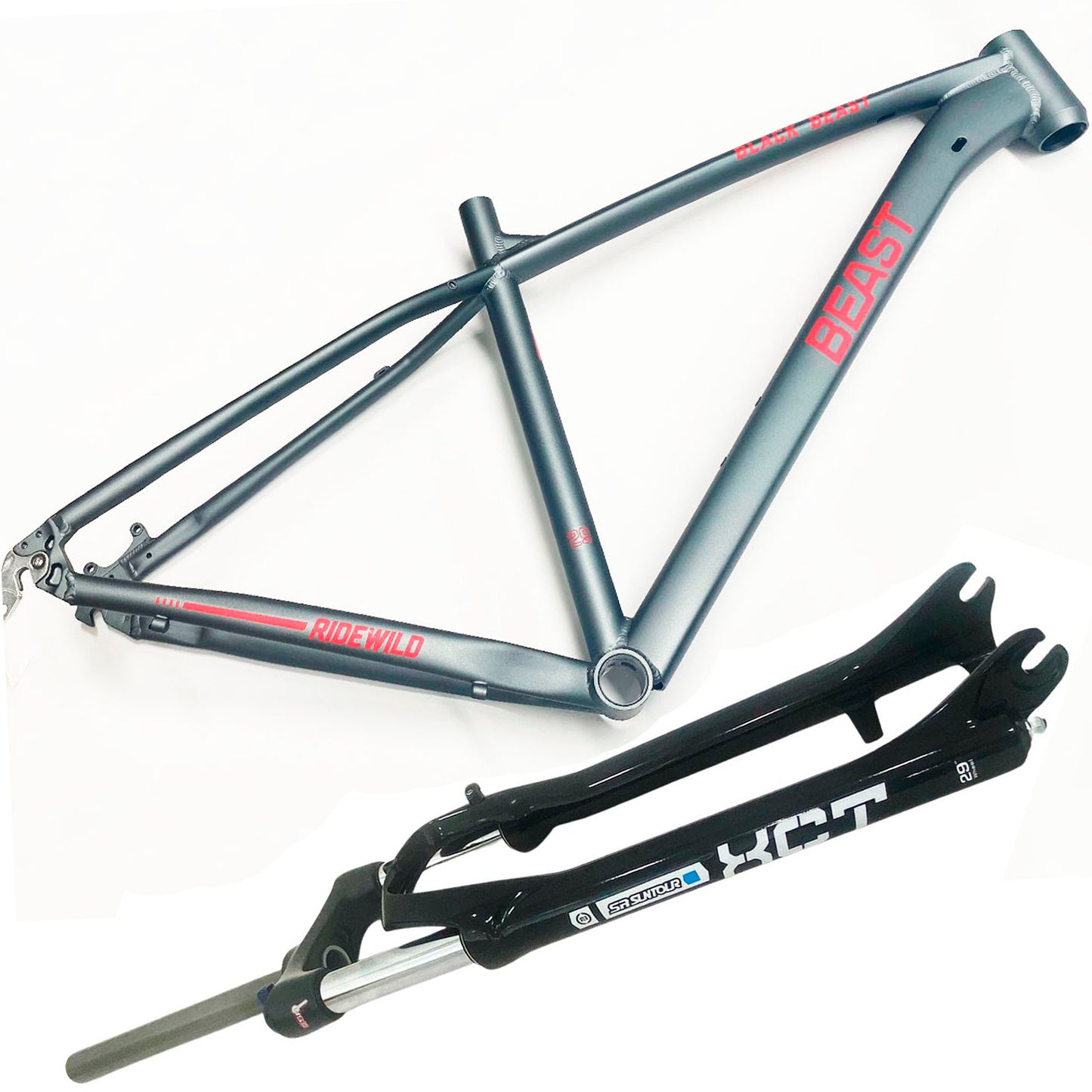 Cuadro Mtb 29 Bicicleta de Aluminio Beast y horquilla Sr suntour Xct
