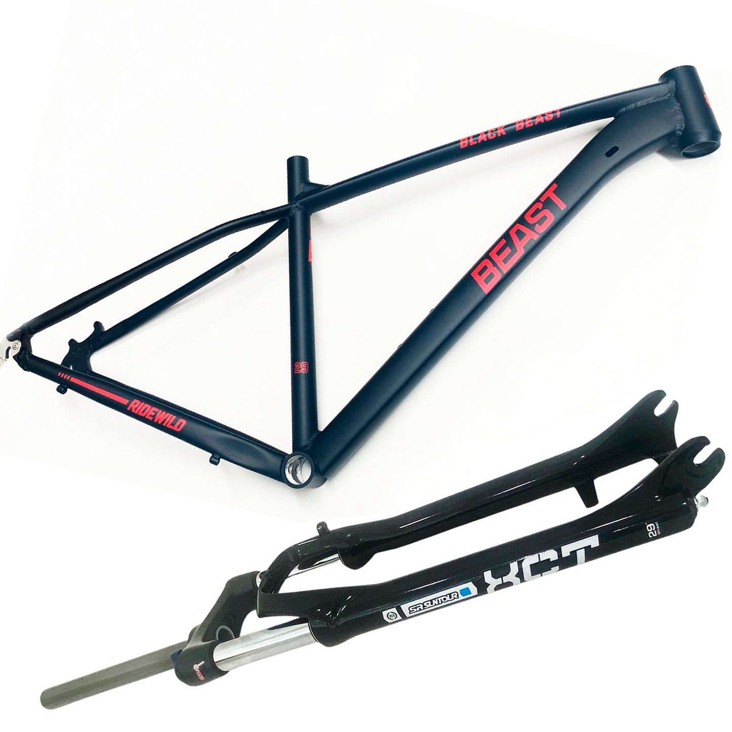 Cuadro Mtb 29 Bicicleta de Aluminio Beast y horquilla Sr suntour Xct