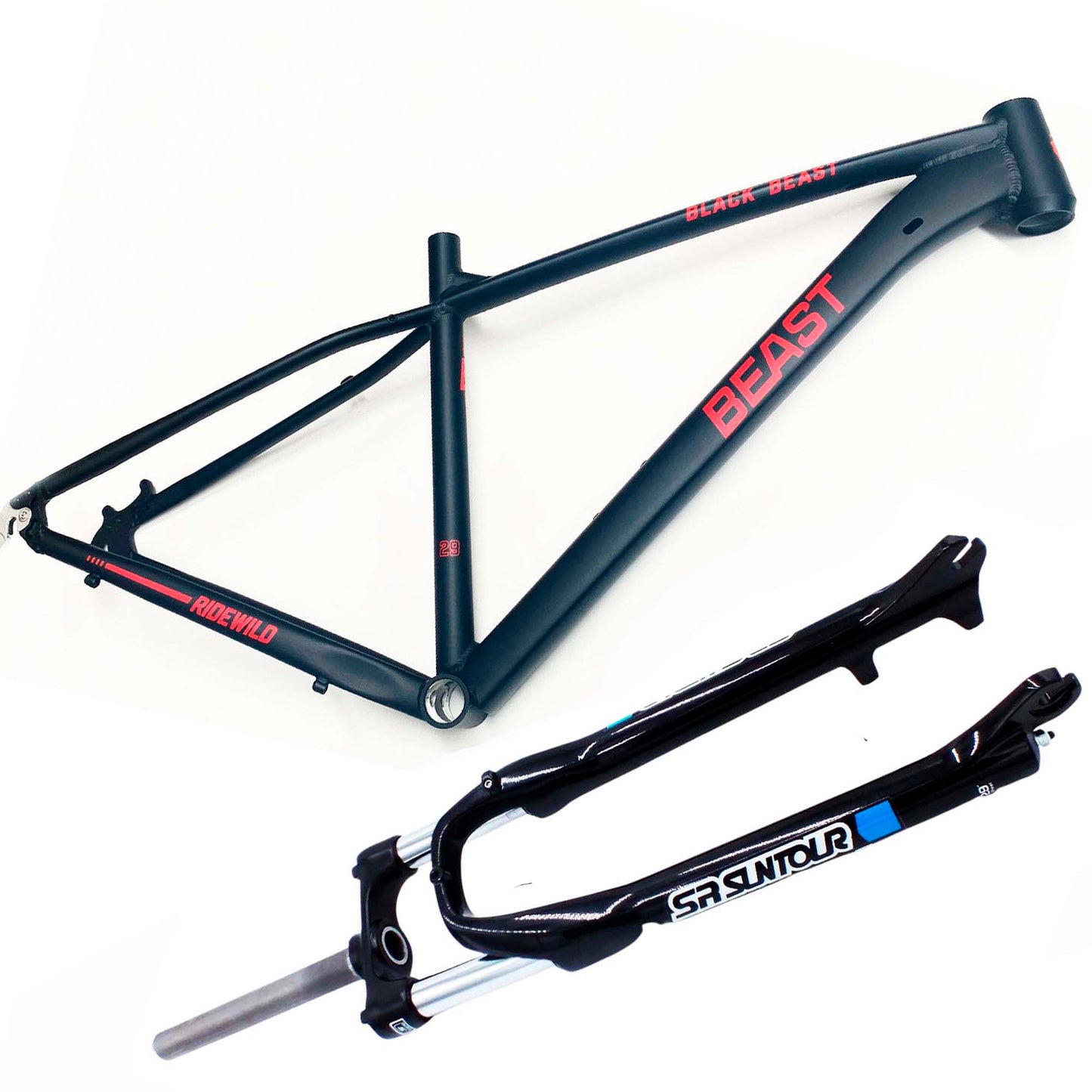 Cuadro 27.5 para Bicicleta de Montaña de Aluminio Beast Mtb y Tijera Sr Suntour Xce