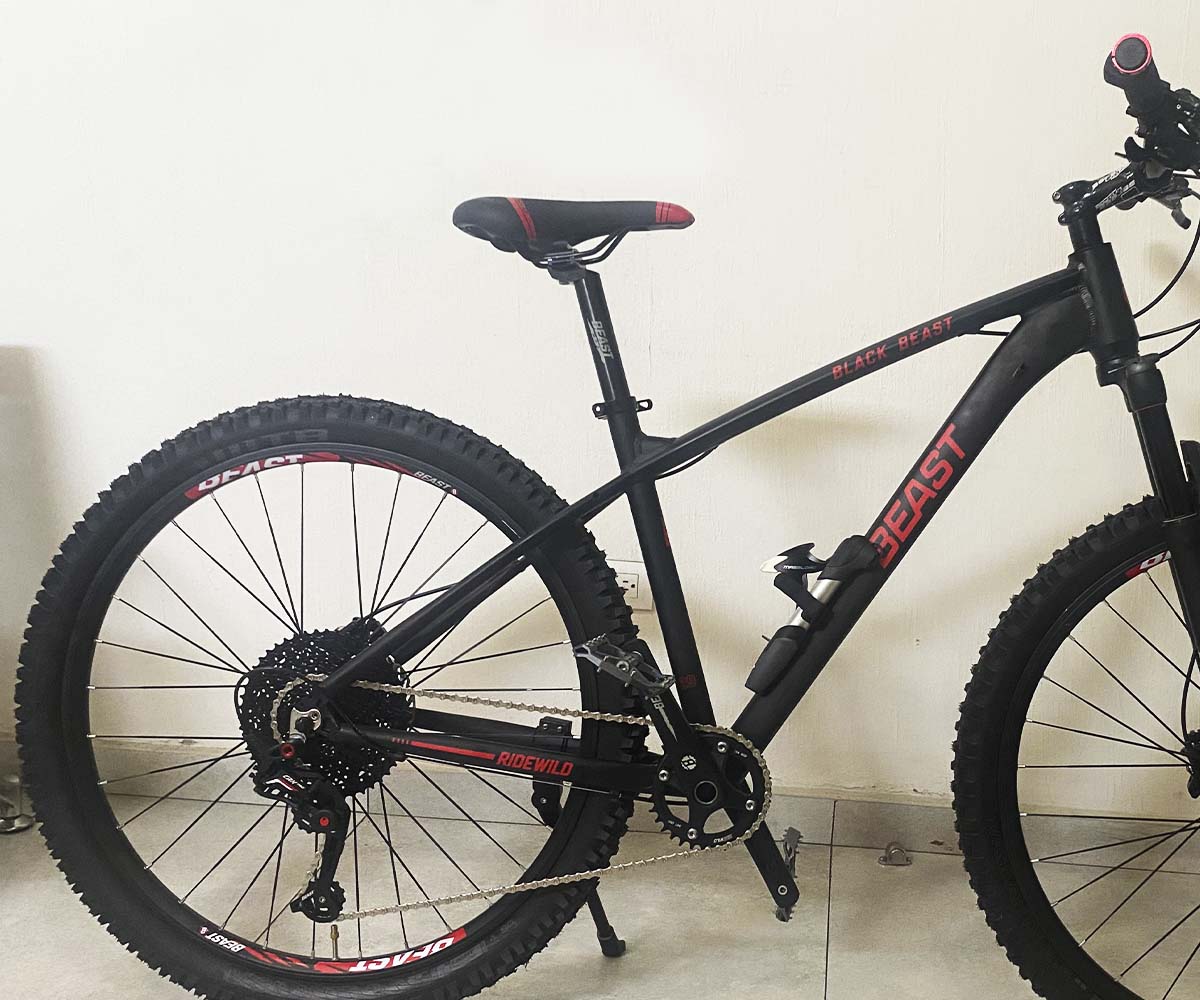 Bicicleta de Montaña Rodado 29 Beast Mtb de 11 Pasos con Tijera De Aire Negro-rojo