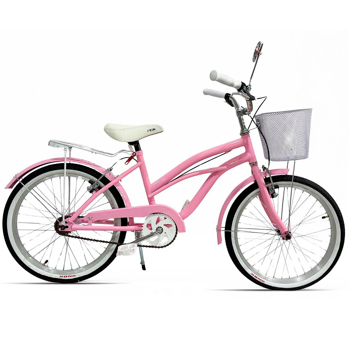 Bicicleta Infantil para Niña Rodado 20 Pedalé Modelo Classic Color Rosita con canasta