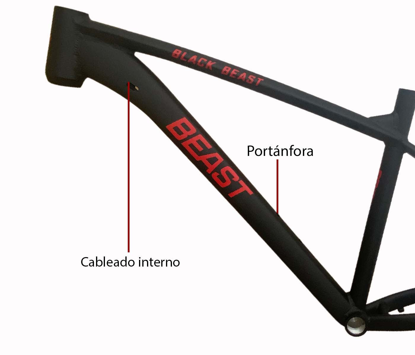 Cuadro Mtb 27.5 Bicicleta Montaña Aluminio Beast Talla M 17