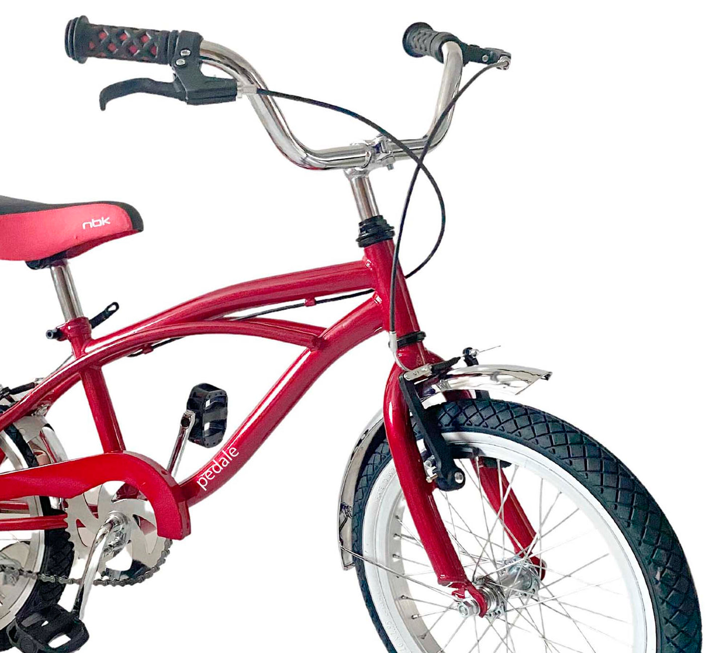 Bicicleta Niño Rodado 16 Cruiser Infantil Pedalé Roja
