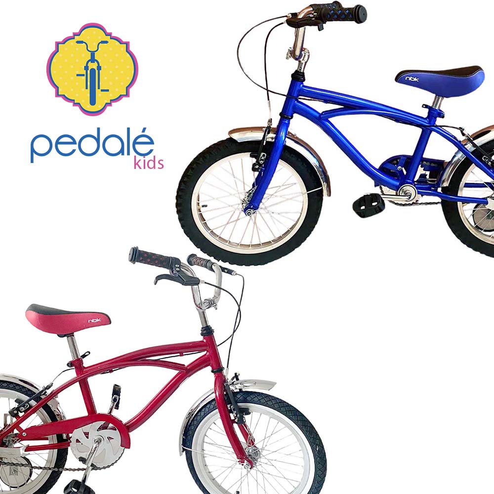 Bicicleta Niño Rodado 16 Cruiser Infantil Pedalé Roja