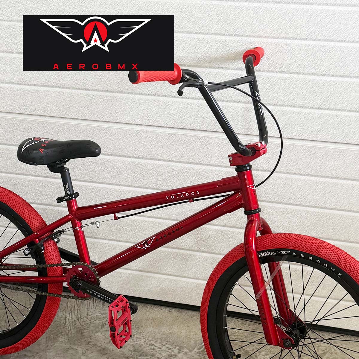 Bicicleta Bmx Aerobmx R20 Centro Mid Volador Pro maza eje 14mm color rojo