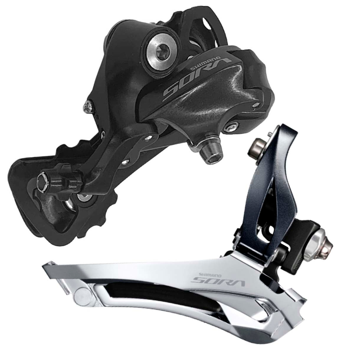 Cambio Trasero Y Delantero Shimano Sora R3000 2x9 Pasos Ruta