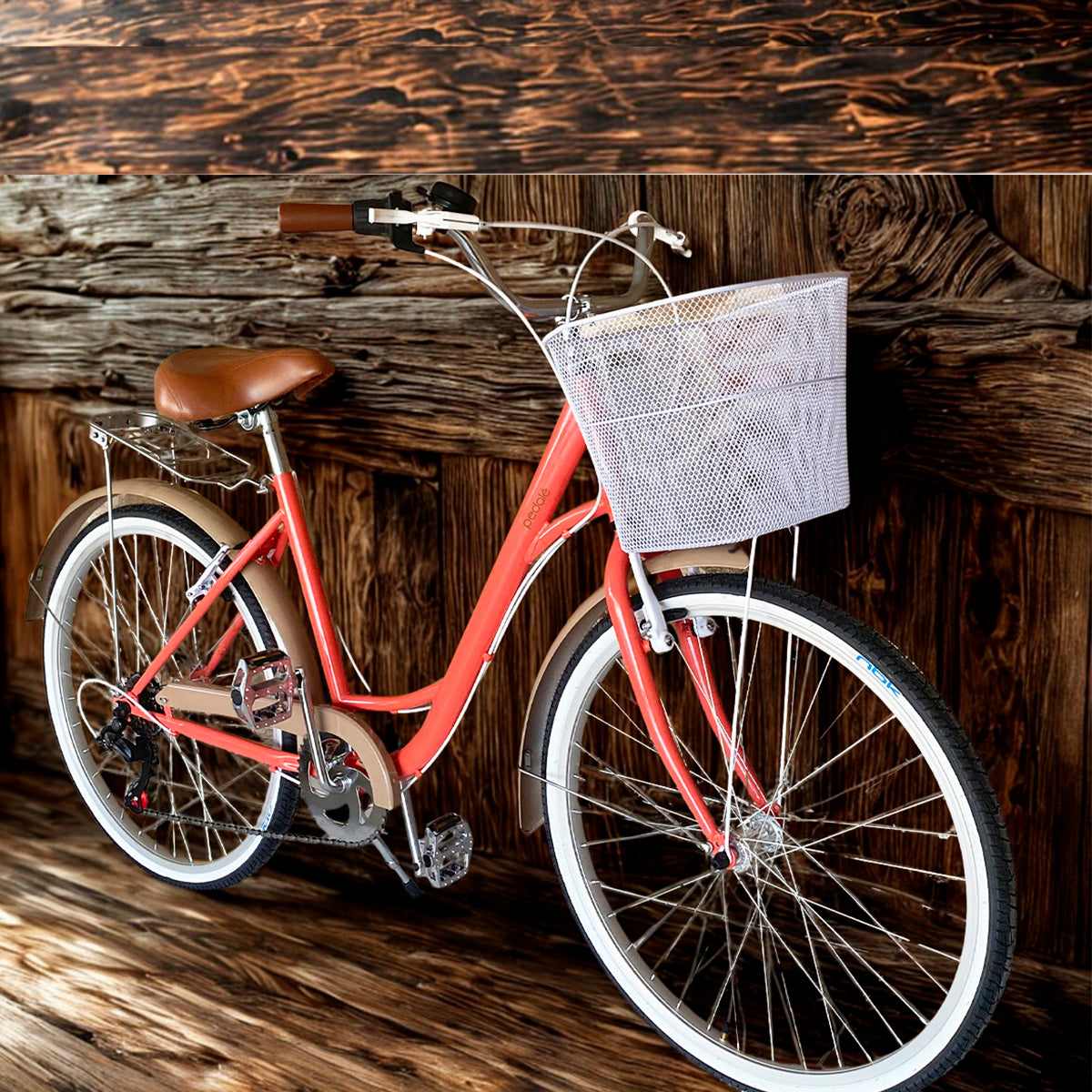 Bicicleta Pedalé Oxford Rodado 26 con Canasta para Dama