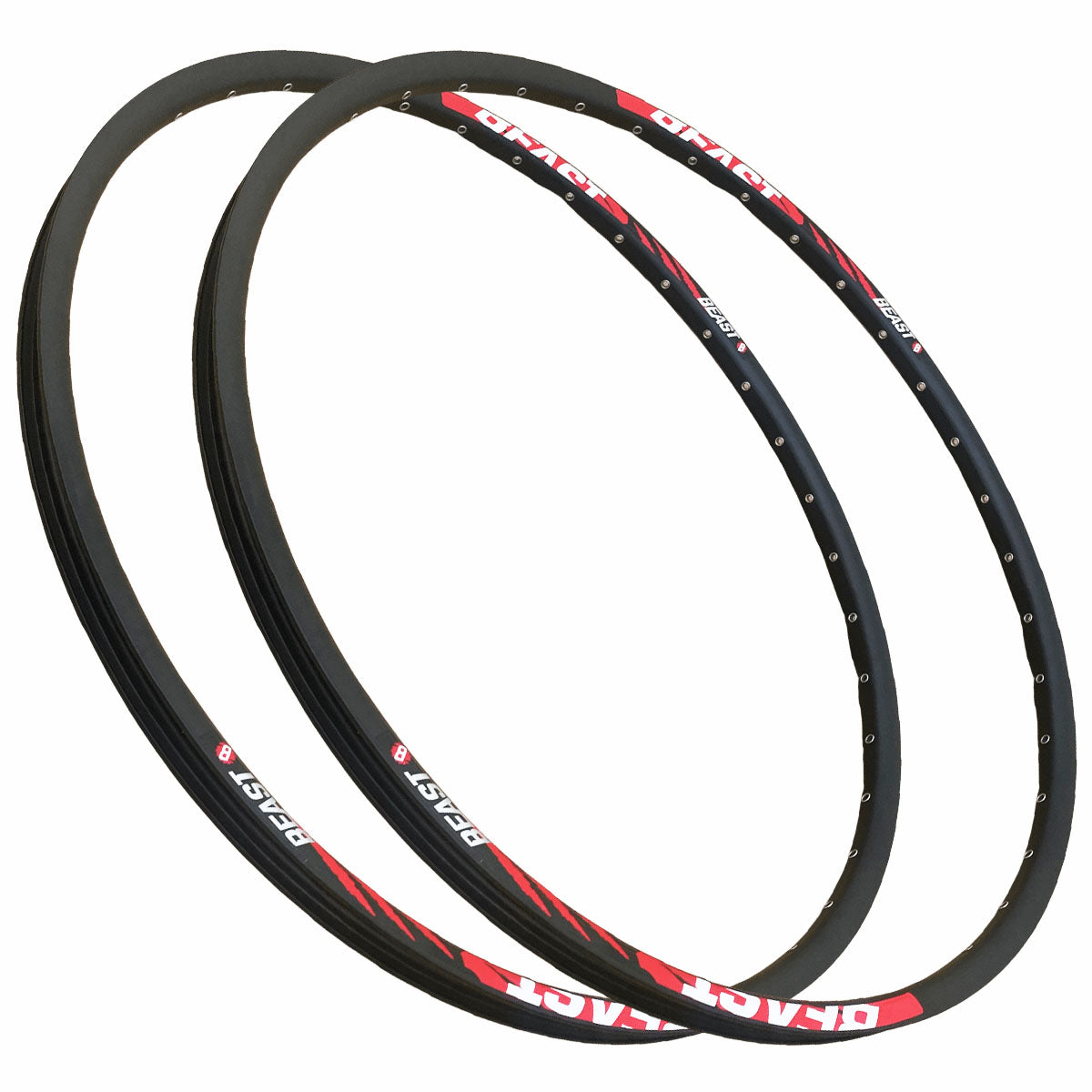 Aros para Bicicleta 29 Mtb De Aluminio para Freno De Disco + Mazas 36h 6 tornillos Beast