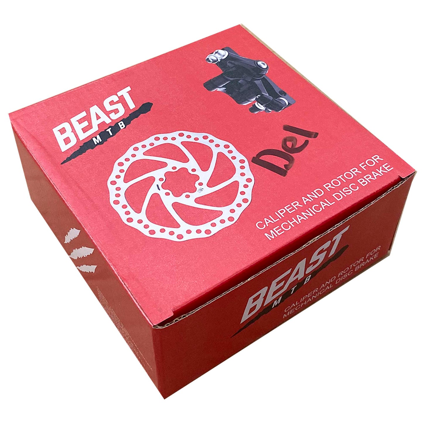 Caliper Y Rotor Freno De Disco Mecánico Delantero Beast 160mm
