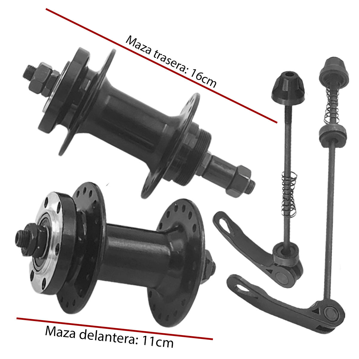 Frenos De Disco Mecanicos Bicicleta Beast 160mm Con Mazas