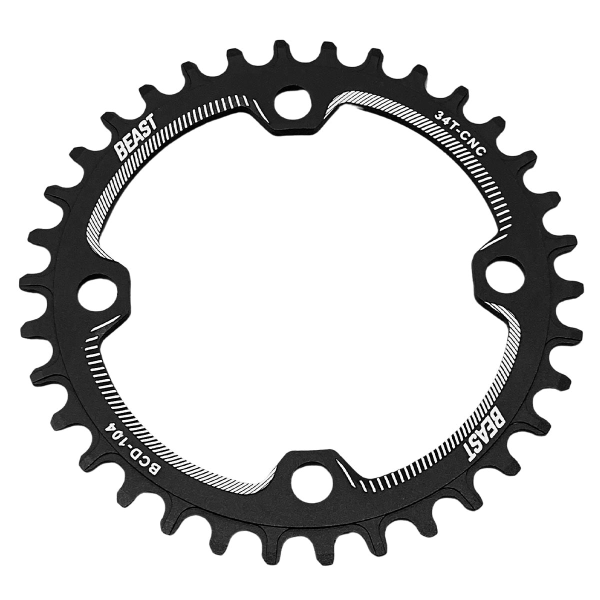 Monóplato Redondo 104 Bcd Multiplicación Mtb 34t Beast