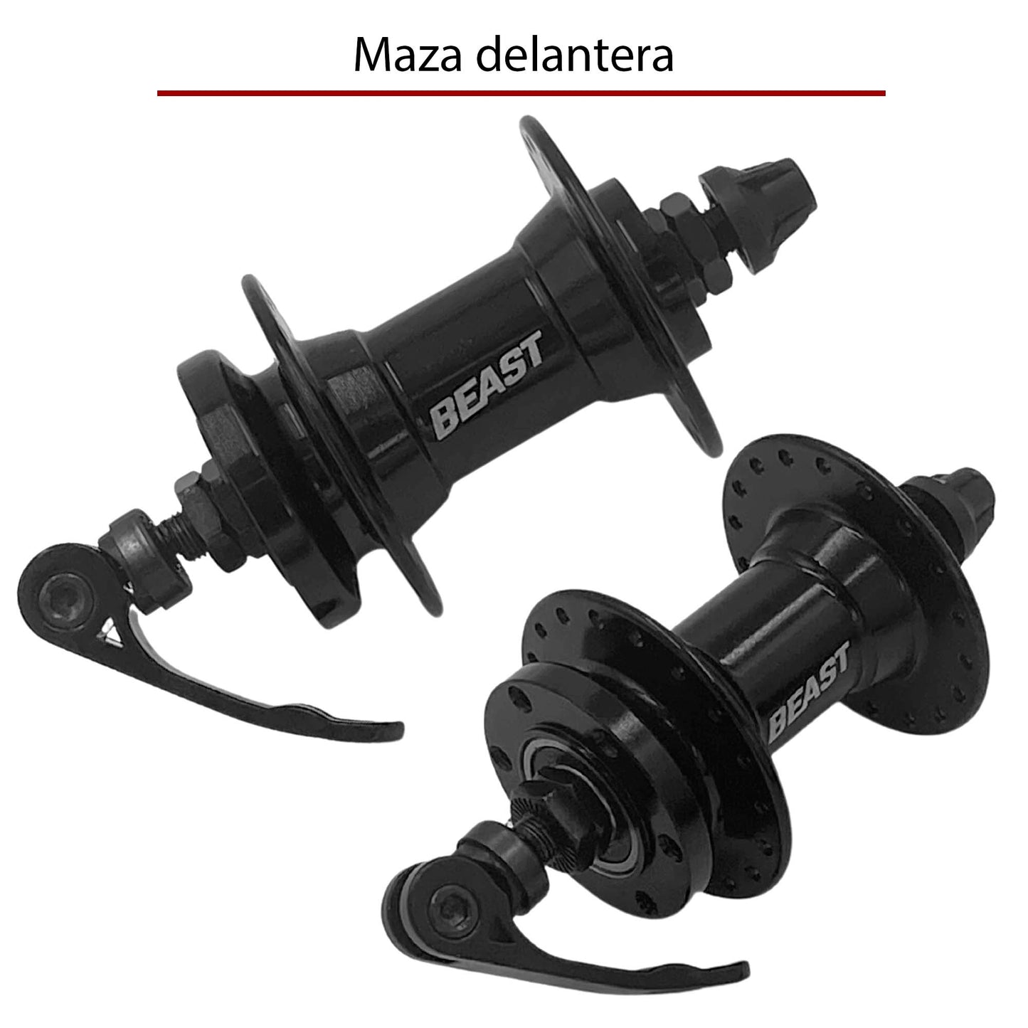 Juego de Mazas para Cassette Freno De Disco Beast Mtb Selladas 8/9/10 pasos 6 tornillos 36 Hoyos