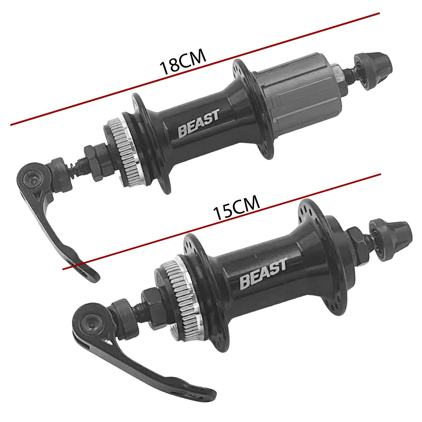 Juego de Mazas para Cassette Freno De Disco Beast Mtb Selladas 8/9/10 pasos Center Lock 36 Hoyos