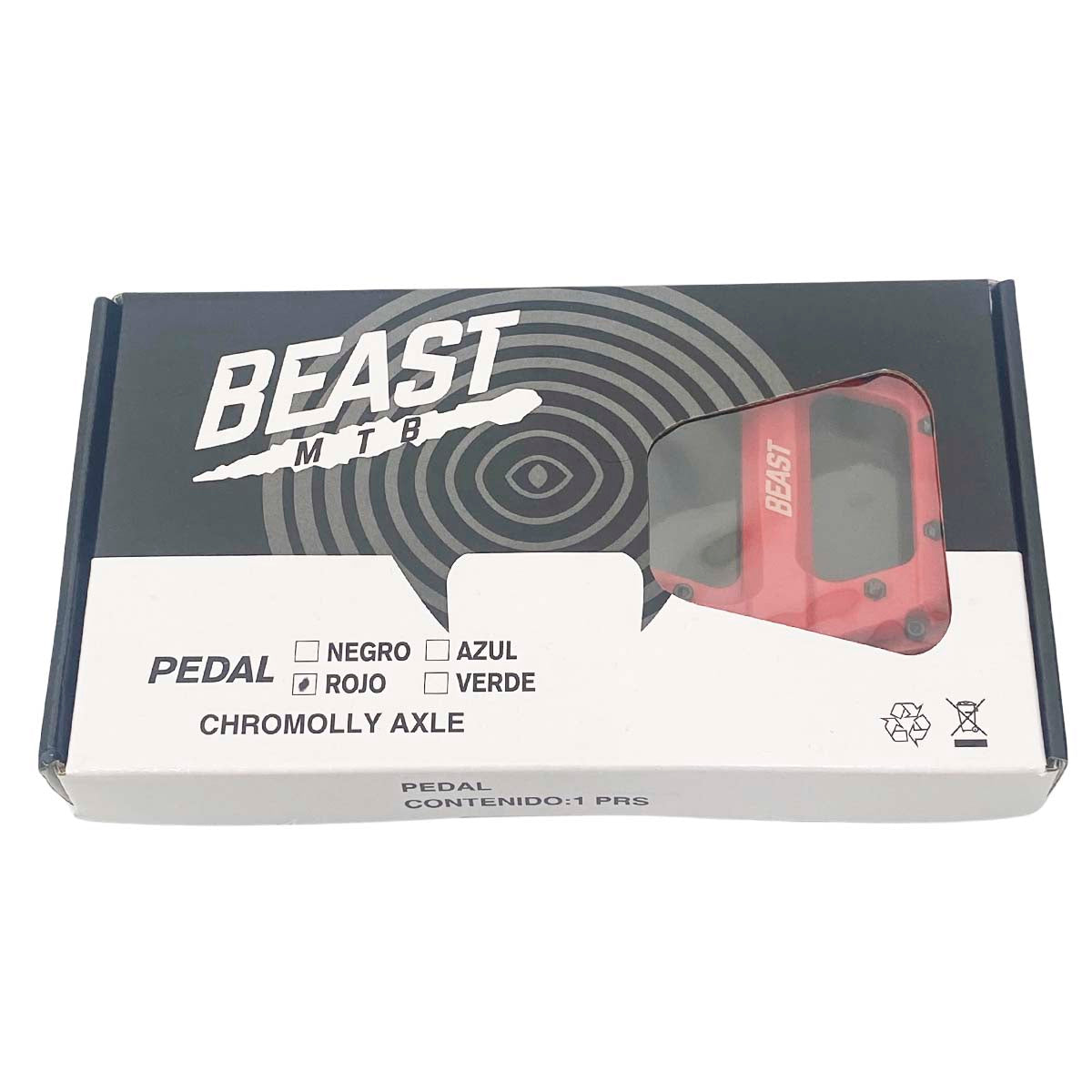 Pedales para bicicleta Beast Mtb Kodiak Chromolly 9/16