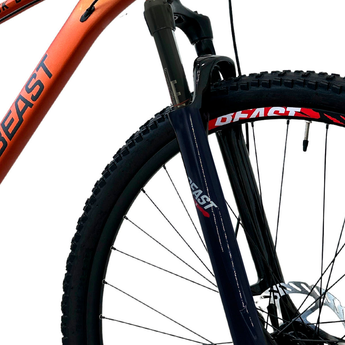 Bicicleta de Montaña Rodado 29 Beast Mtb de 11 Pasos con Tijera De Aire Negro-rojo