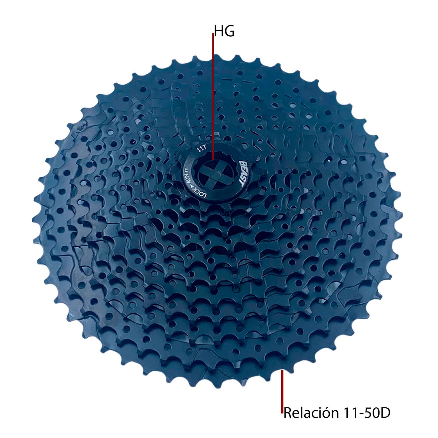 Transmision Grupo Bicicleta Beast Mtb 1x11 Pasos Monóplato