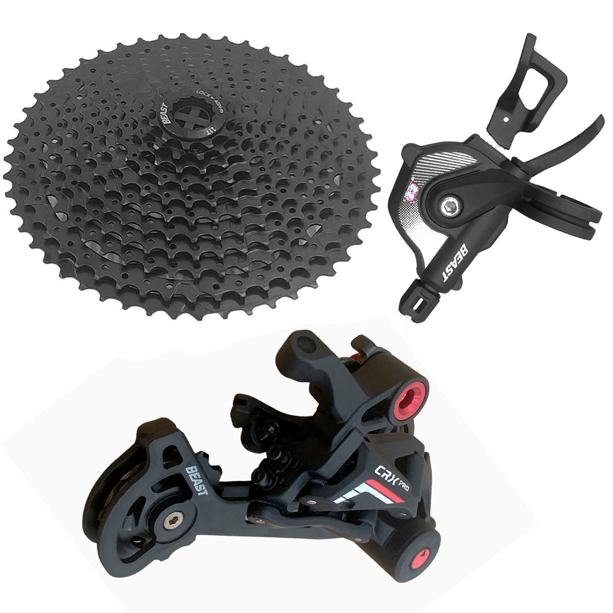 Transmision Grupo Bicicleta Beast Mtb 1x11 Pasos Monóplato