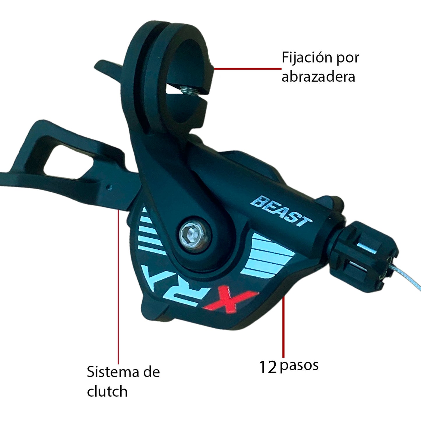 Palanca Mando De Cambio Derecha 12 Velocidades Beast Mtb