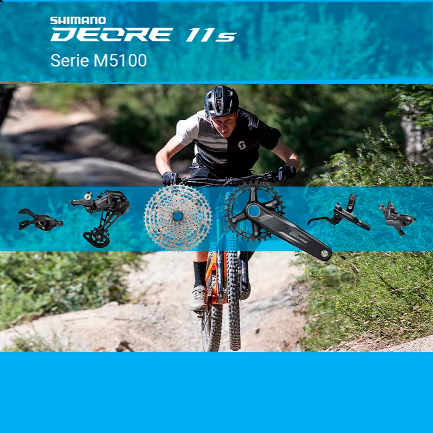 Cambio Trasero Desviador Shimano Deore Rd-m5100 11 Pasos