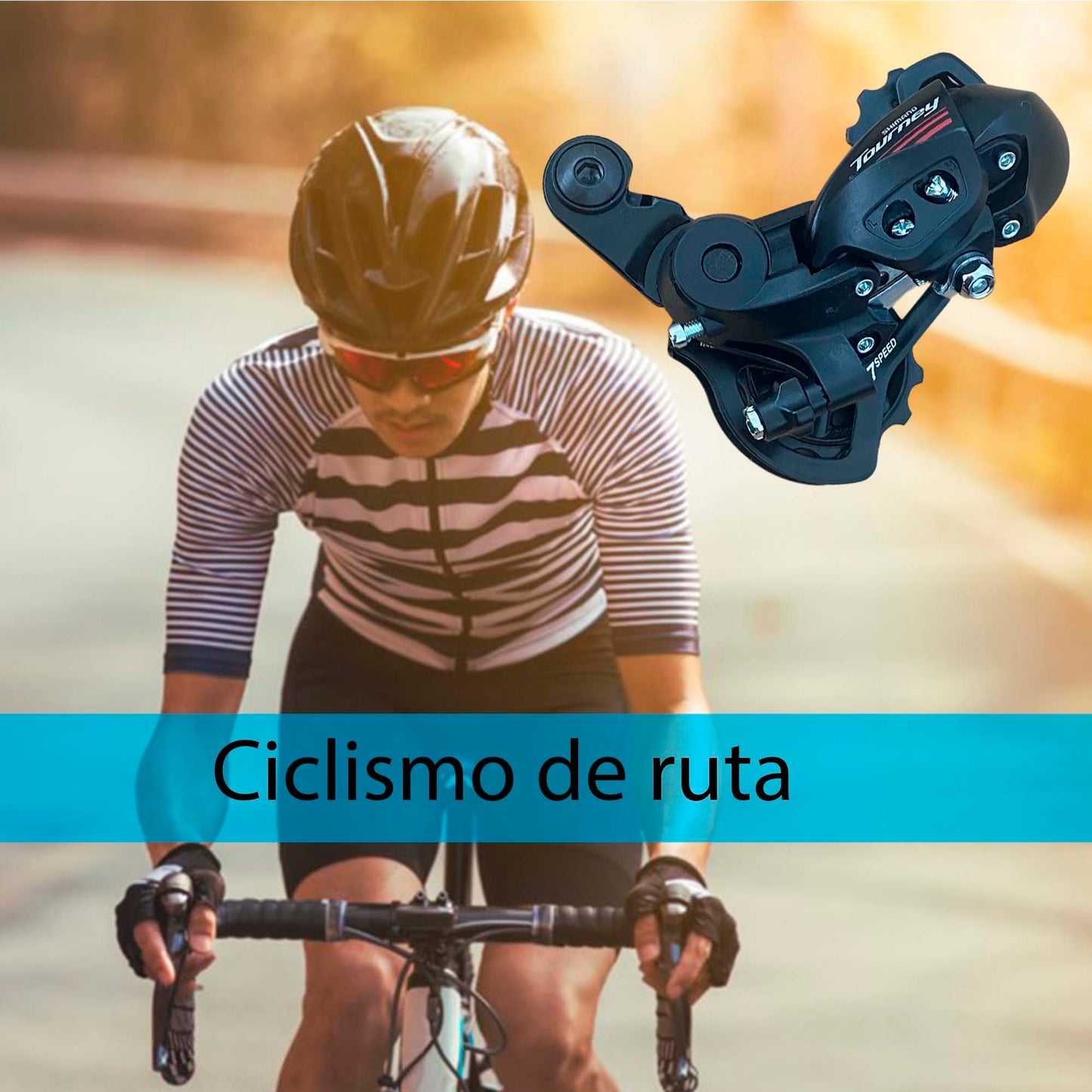 Cambio Trasero Desviador Shimano Tourney Rd-A070 7pasos Ruta