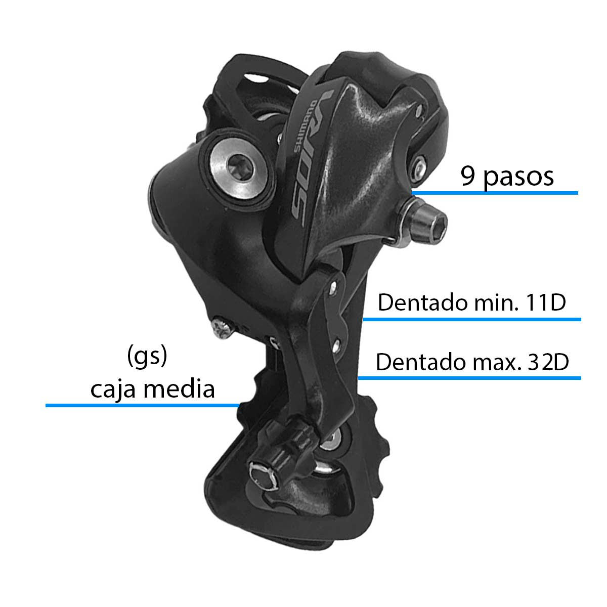 Cambio Trasero Y Delantero Shimano Sora R3000 2x9 Pasos Ruta