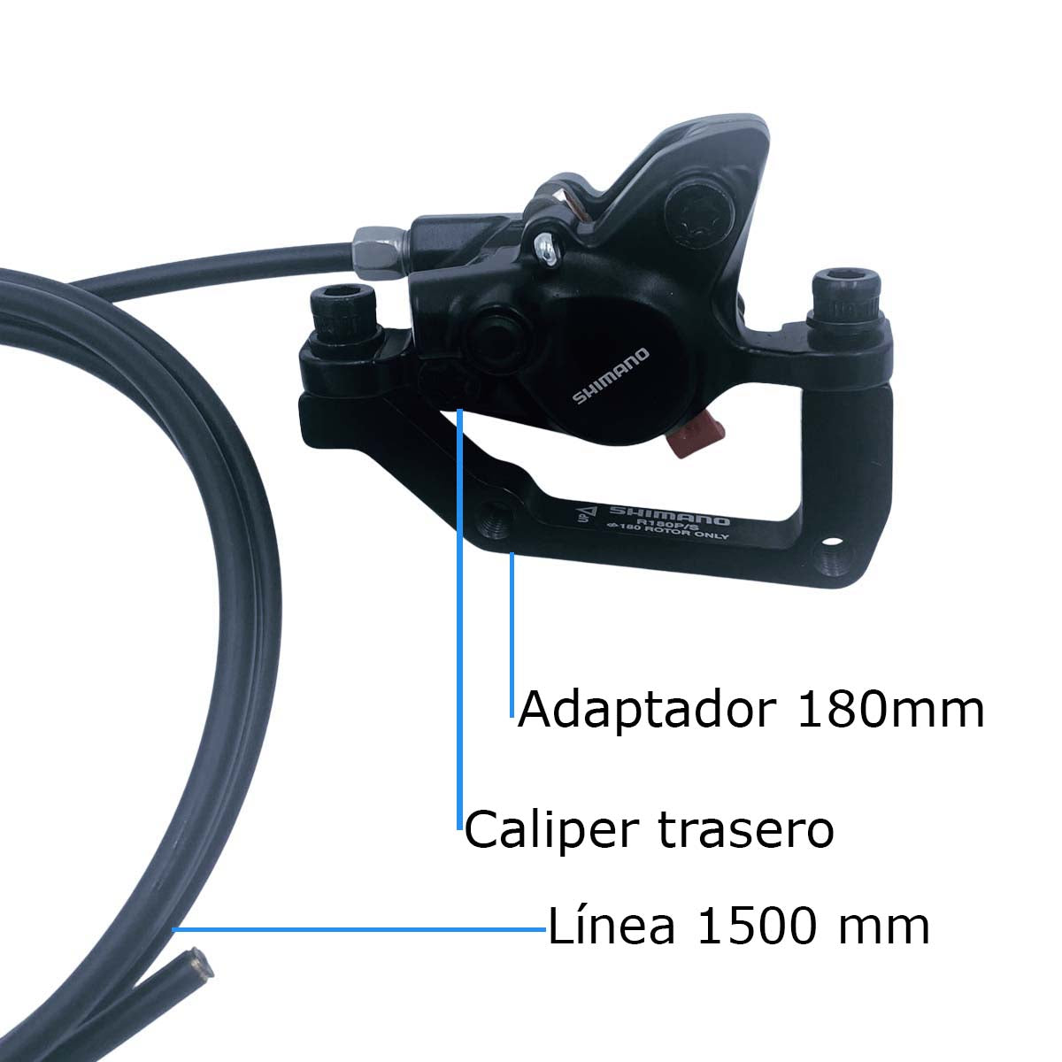 Frenos De Disco Hidráulicos para Bicicleta Shimano con rototes 160mm y Mazas center lock