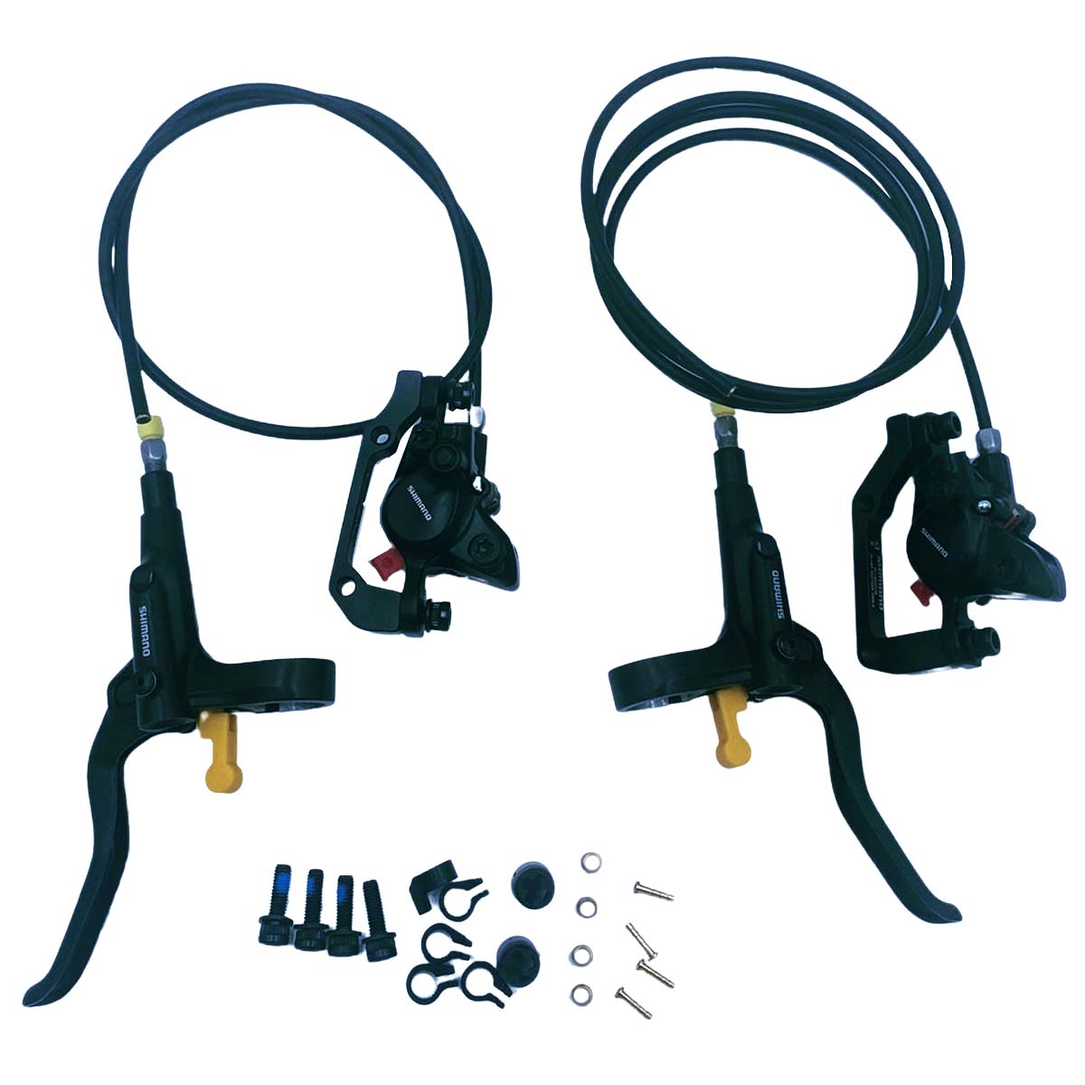 Frenos De Disco Hidráulicos para Bicicleta Shimano con rototes 160mm y Mazas center lock