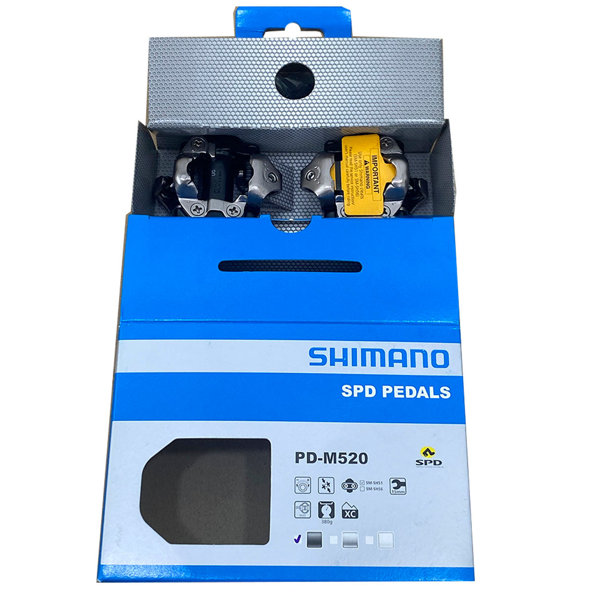 Pedales Para Bicicleta Mtb Shimano Deore Contacto Calas Pd-m520