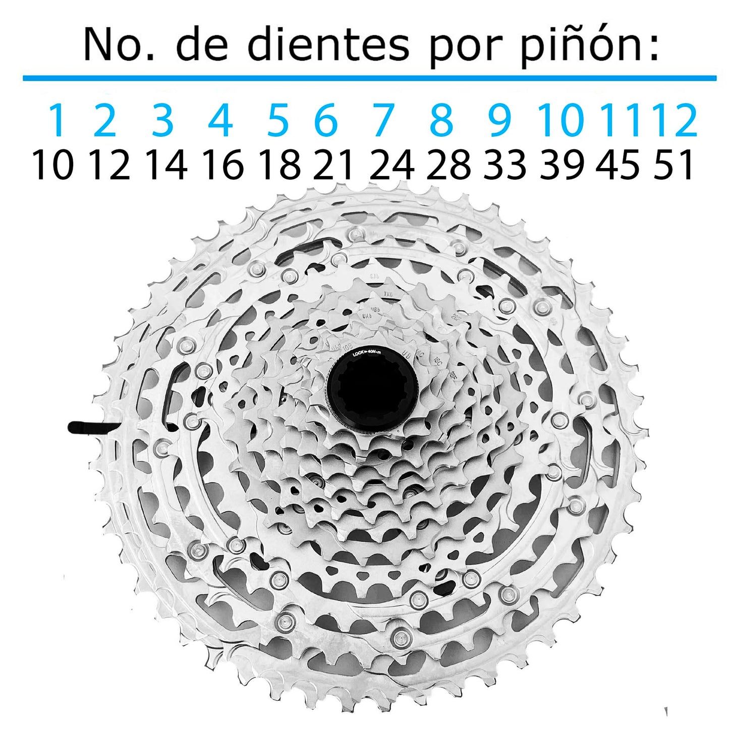 Cassette Sprocket Shimano Deore Cs-M6100 10-51d 12 Pasos Mtb