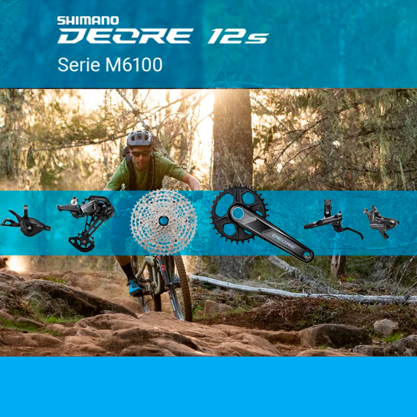 Cassette Sprocket Shimano Deore Cs-M6100 10-51d 12 Pasos Mtb