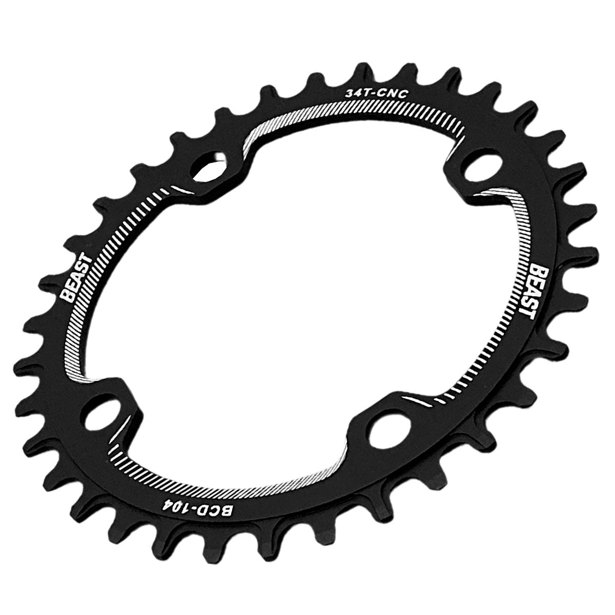 Monóplato Redondo 104 Bcd Multiplicación Mtb 34t Beast