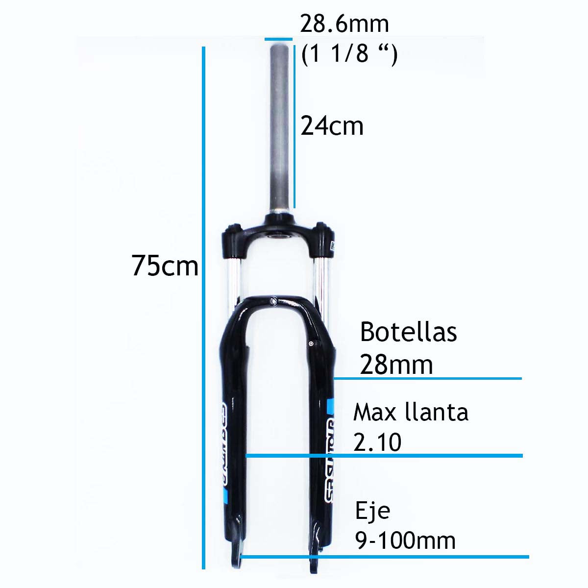 Suspension horquilla 26 Sr Suntour XCE freno disco regulable