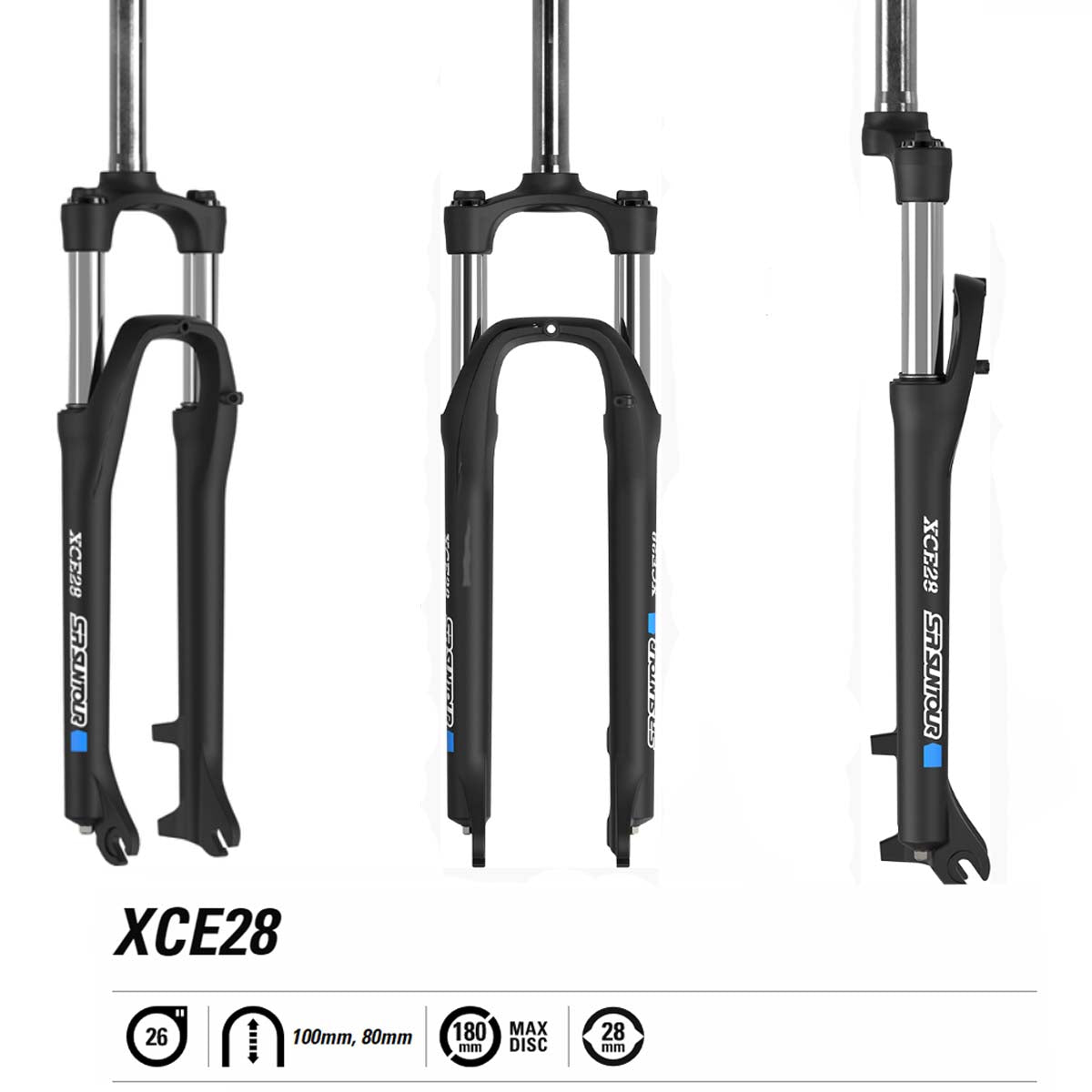 Suspension horquilla 26 Sr Suntour XCE freno disco regulable