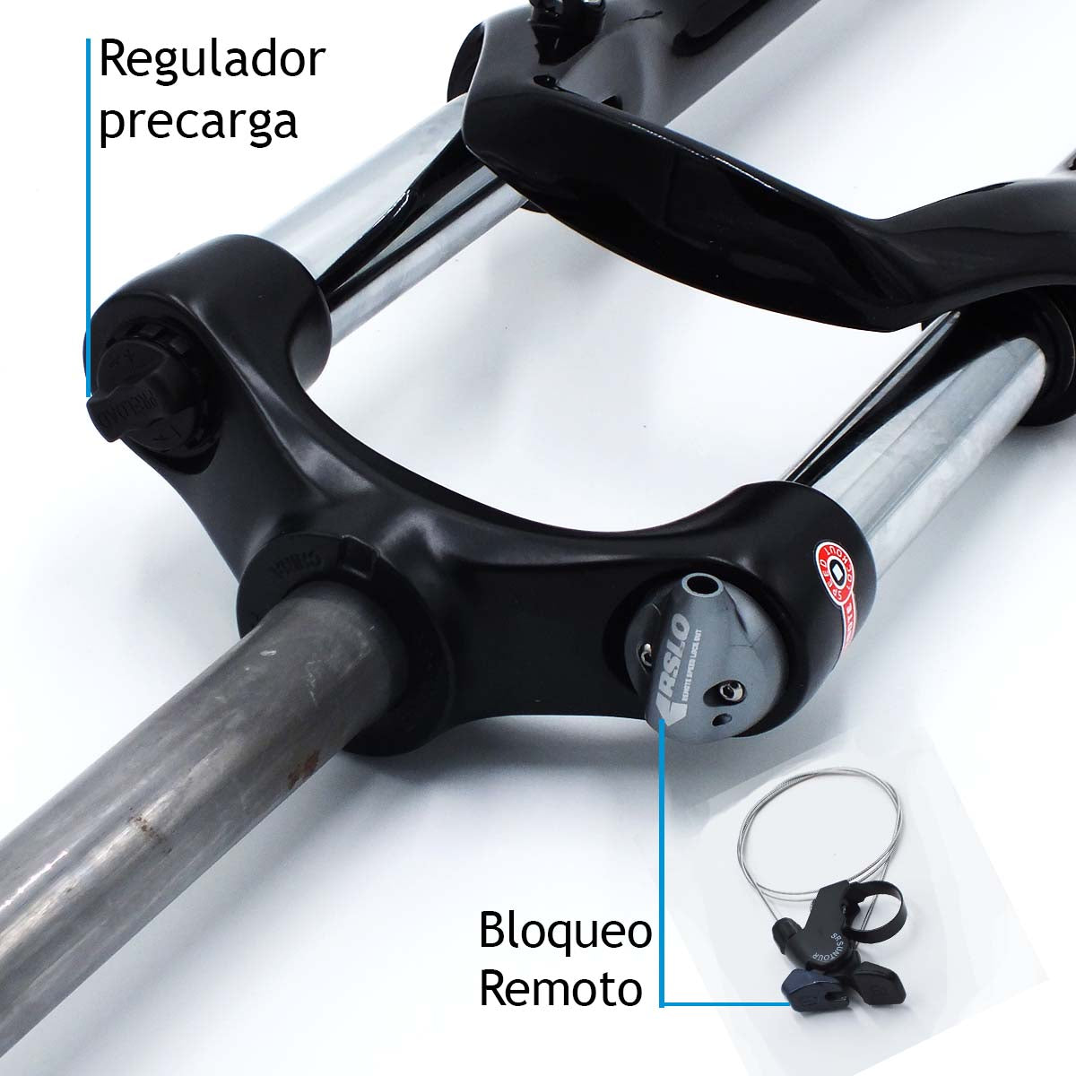 Suspensión horquilla sr suntour 27.5 xcm30-rl freno de disco100mm