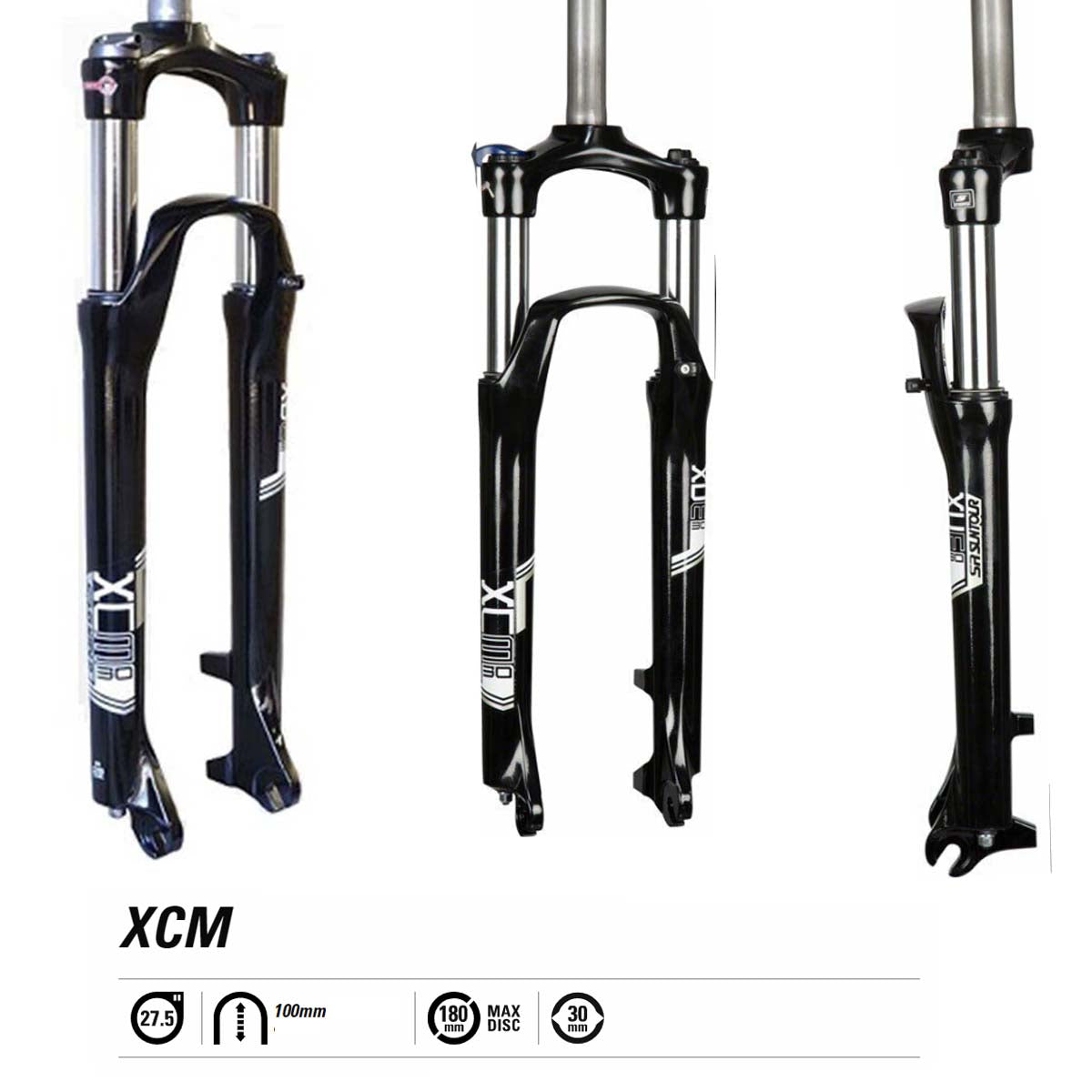 Suspensión horquilla sr suntour 27.5 xcm30-rl freno de disco100mm