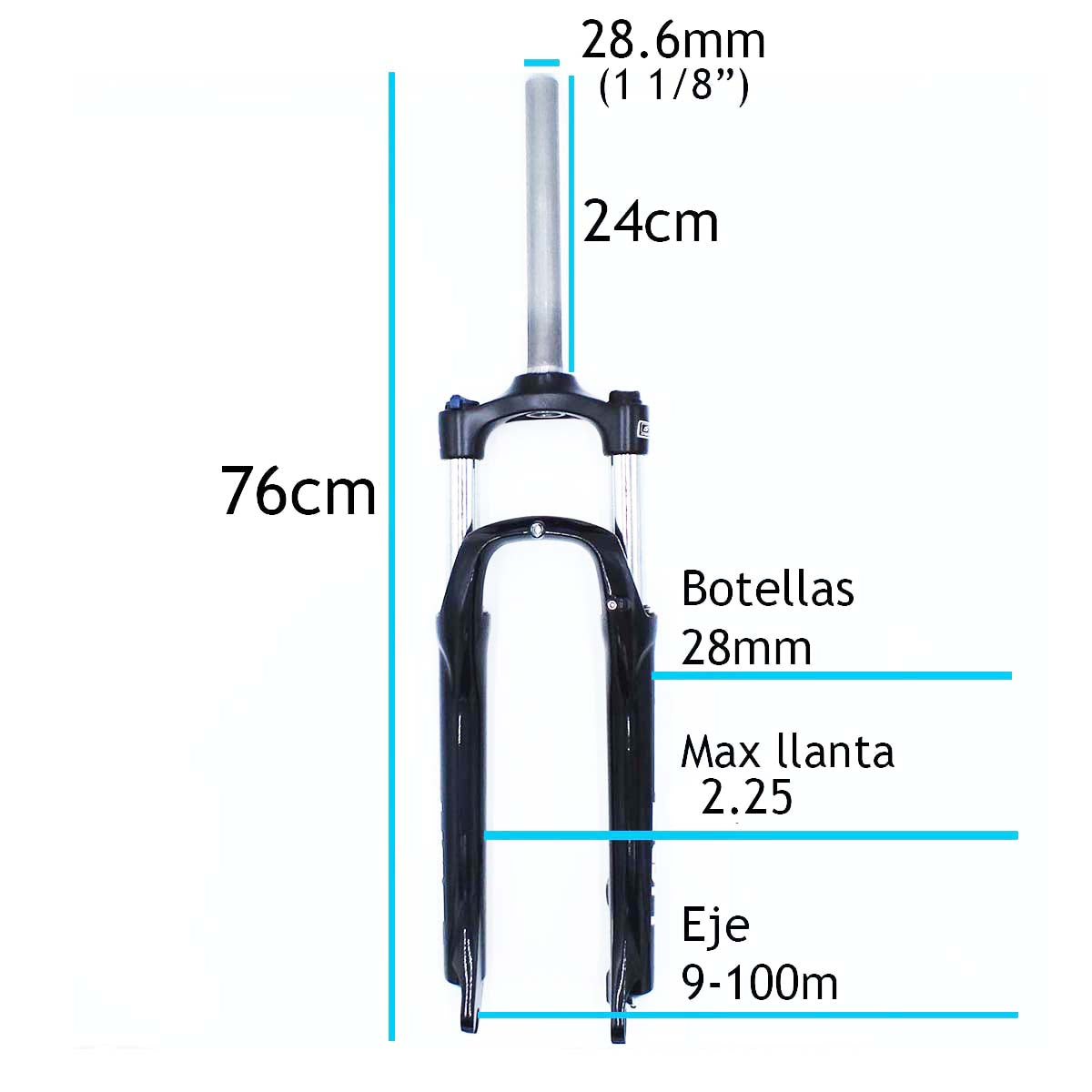 Suspensión Horquilla Sr Suntour Xct 29 Freno de Disco 100mm
