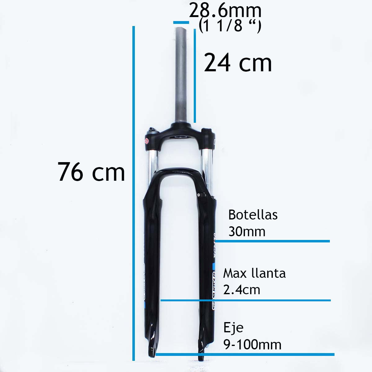 Suspension horquilla Sr Suntour 29 XCM30-RL freno disco 100mm