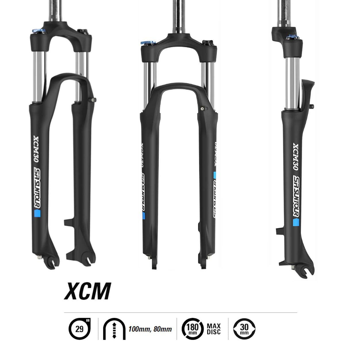 Suspension horquilla Sr Suntour 29 XCM30-RL freno disco 100mm