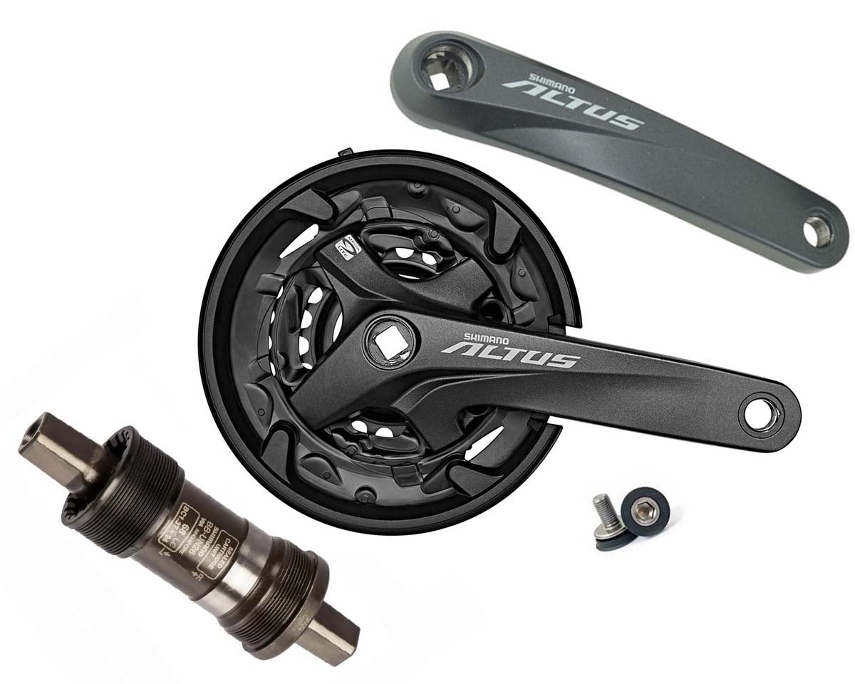 KIT MULTIPLICACIÓN SHIMANO ALTUS FC-M2000 9 PASOS + EJE