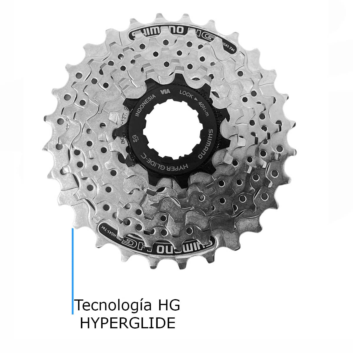 Cassette Sprocket Shimano Acera cs-hg41 7pasos 11-28d Mtb