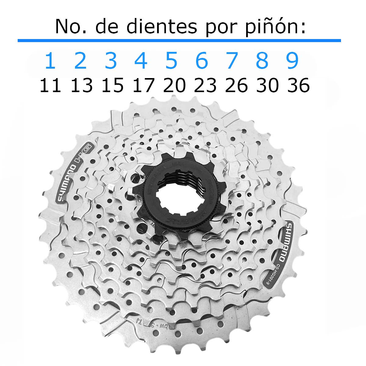Cassette Sprocket Mtb Shimano Alivio cs-hG201 9pasos 11-36d