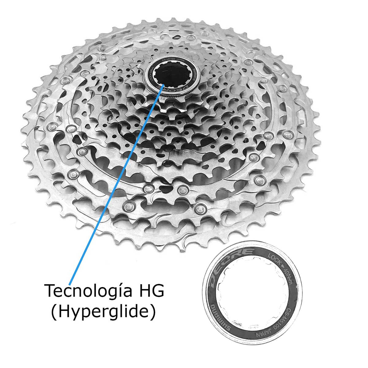 Cassette Shimano Deore Cs-m5100 11-51d 11 Pasos Mtb