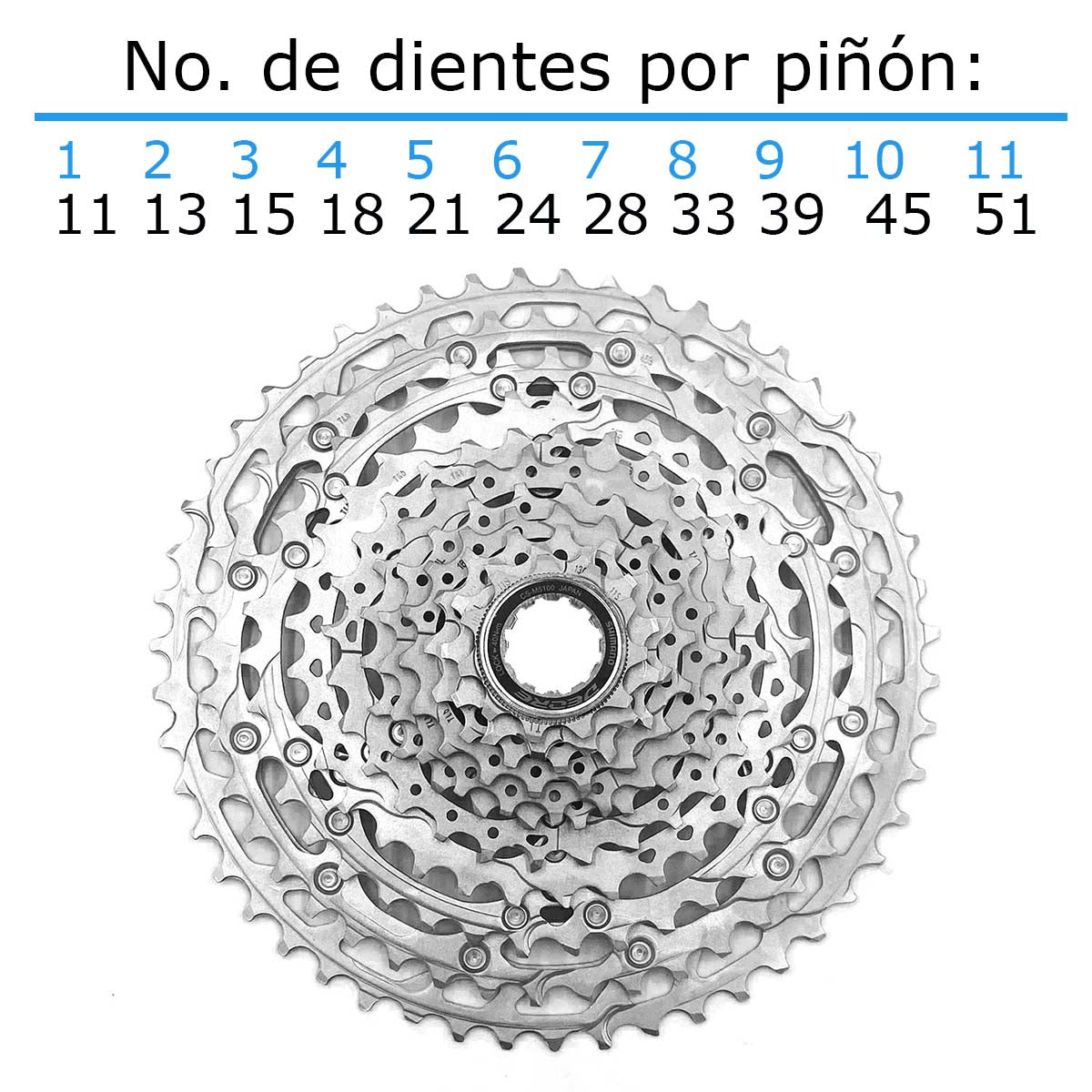 Cassette Shimano Deore Cs-m5100 11-51d 11 Pasos Mtb