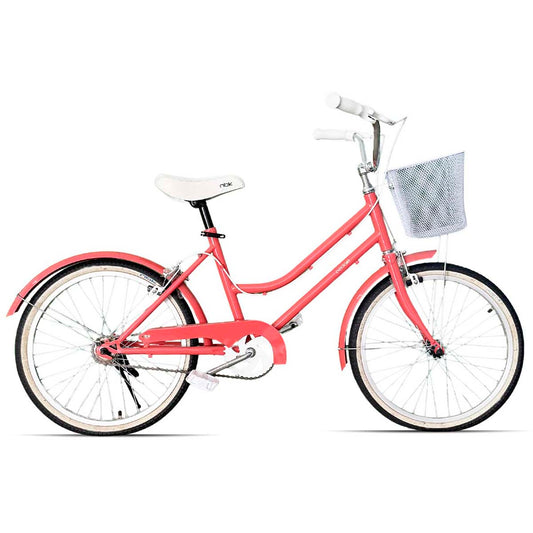Bicicleta Infantil para Niña Rodado 20 Pedalé Vintage Color Salmón